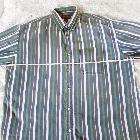 Saddlebred XL Short Sleeve Button Up Shirt Cotton - Picture 13 of 16